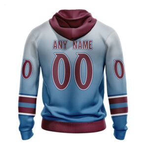 Colorado Avalanche Hoodie Special Retro Gradient Design Hoodie 2