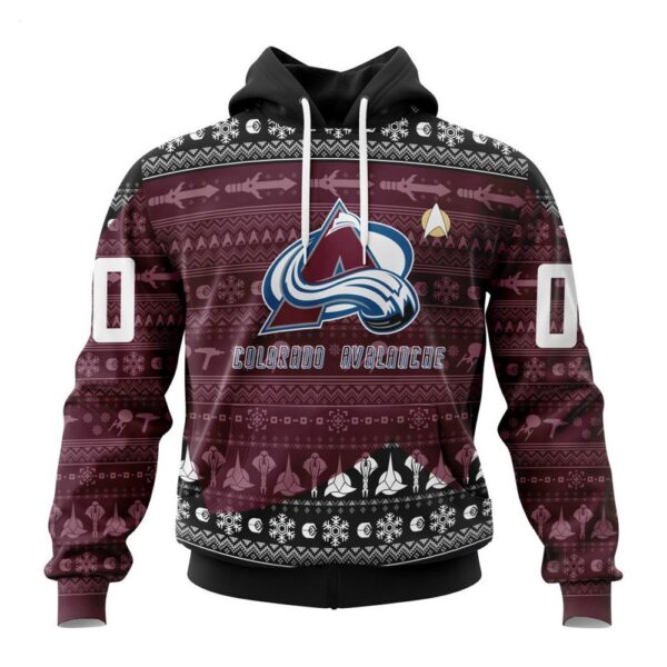 Colorado Avalanche Hoodie Special Star Trek Design Hoodie