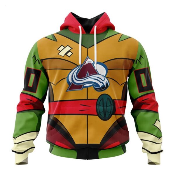 Colorado Avalanche Hoodie Special Teenage Mutant Ninja Turtles Design Hoodie