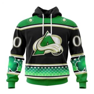 Colorado Avalanche Hoodie Specialized Unisex Kits Hockey Celebrate St Patricks Day Hoodie 1