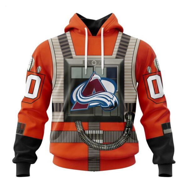 Colorado Avalanche Hoodie Star Wars Rebel Pilot Design Hoodie