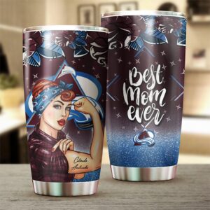 Colorado Avalanche Tumbler Best Mom Ever 1