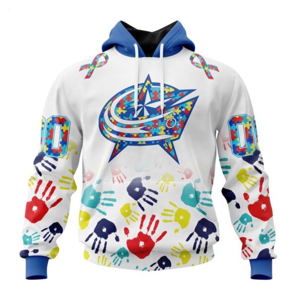 Columbus Blue Jackets Hoodie Special Autism Awareness Design Hoodie