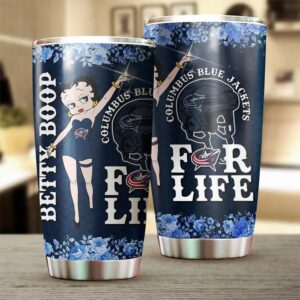 Columbus Blue Jackets Tumbler Betty Boop 2