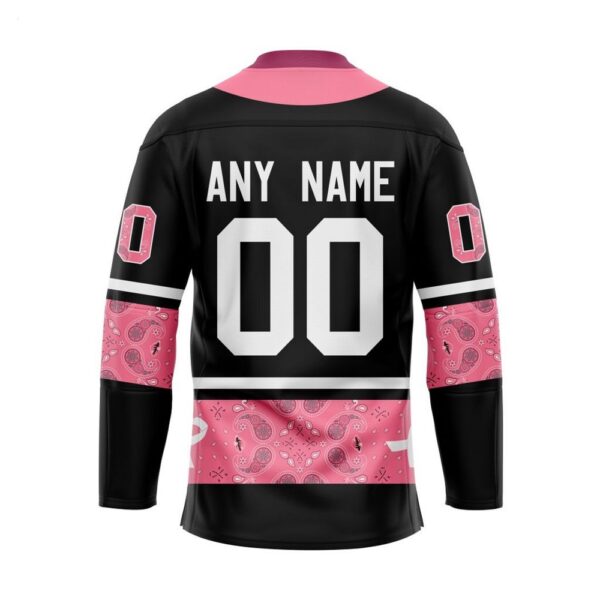 Customize NHL Minnesota Wild Specialized Hockey Jersey In Classic Style With Paisley Pink Breast Cancer