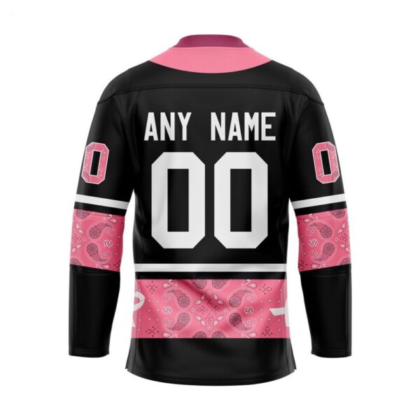Customize NHL Seattle Kraken Specialized Hockey Jersey In Classic Style With Paisley Pink Breast Cancer