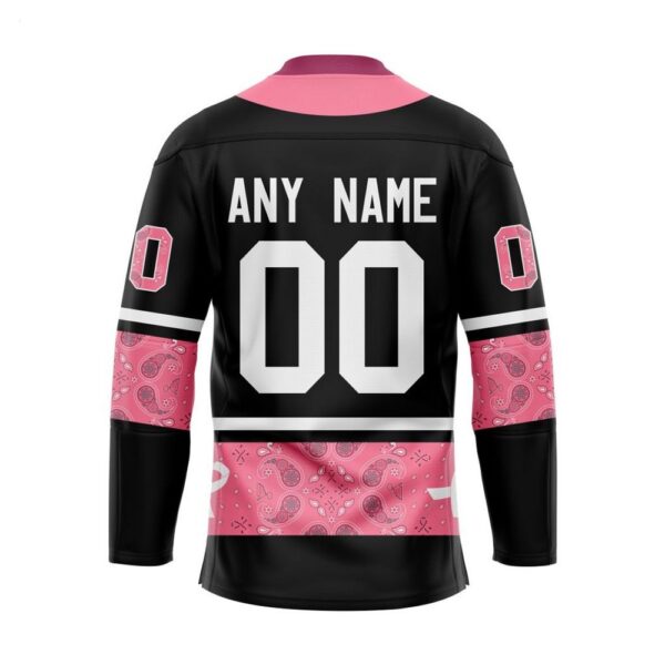 Customize NHL St. Louis Blues Specialized Hockey Jersey In Classic Style With Paisley Pink Breast Cancer