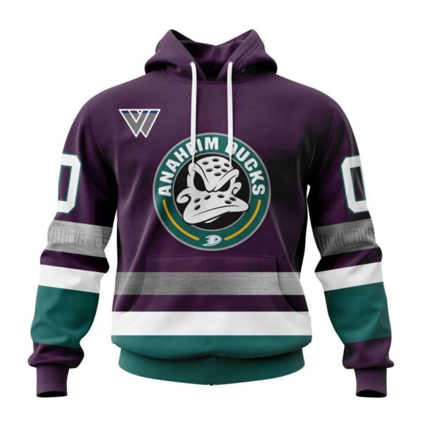 Customized NHL Anaheim Ducks Hoodie Mighty Ducks 30th Anniversary Hoodie