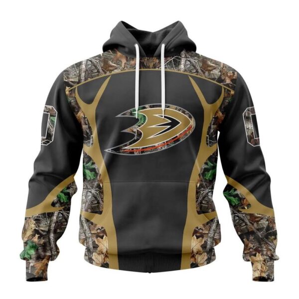 Customized NHL Anaheim Ducks Hoodie Special Camo Hunting Design Hoodie