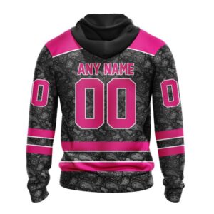 Customized NHL Anaheim Ducks Hoodie Special Pink In The Rink Fight Breast Cancer Hoodie 2