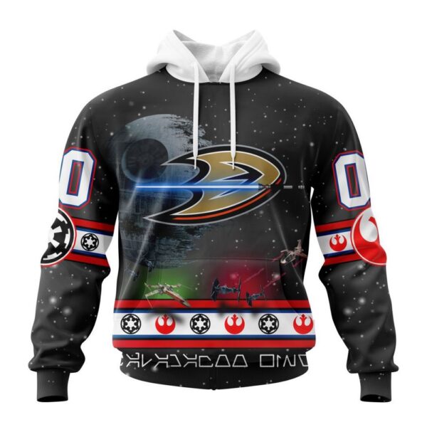 Customized NHL Anaheim Ducks Hoodie Special Star Wars Design Hoodie