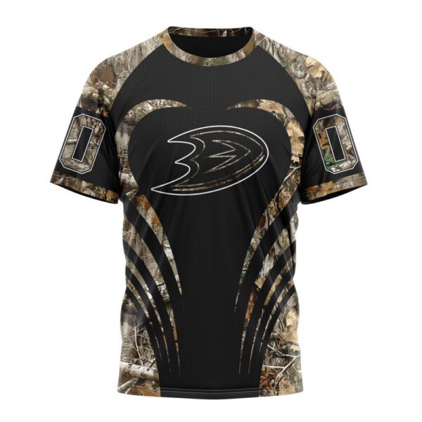 Customized NHL Anaheim Ducks T-Shirt Special Camo Hunting T-Shirt