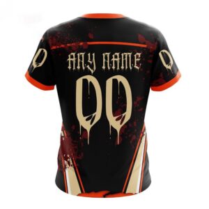 Customized NHL Anaheim Ducks T Shirt Specialized Design Jersey With Your Ribs For Halloween T Shirt 2