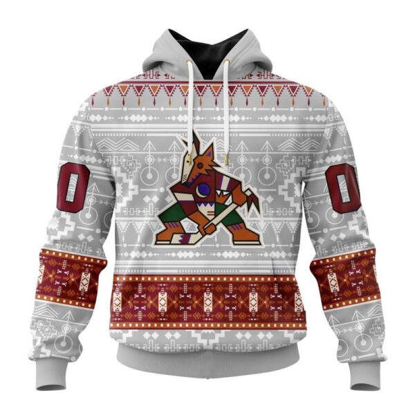 Customized NHL Arizona Coyotes Hoodie Special Native Design Hoodie