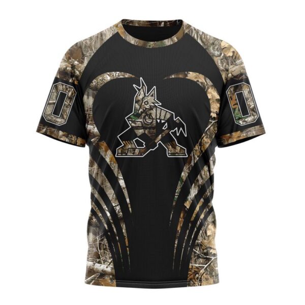 Customized NHL Arizona Coyotes T-Shirt Special Camo Hunting T-Shirt