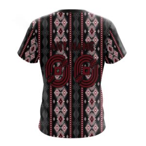 Customized NHL Arizona Coyotes T Shirt Special Skull Native Design T Shirt 2