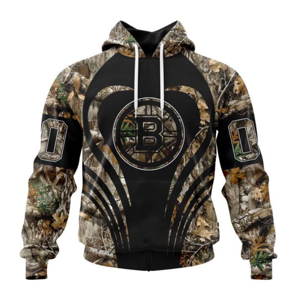 Customized NHL Boston Bruins Hoodie Special Camo Hunting Hoodie