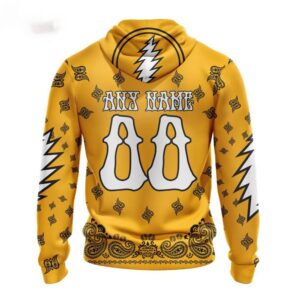 Customized NHL Boston Bruins Hoodie Special Grateful Dead Design Hoodie 2