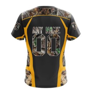 Customized NHL Boston Bruins T Shirt Special Camo Hunting Design T Shirt 2