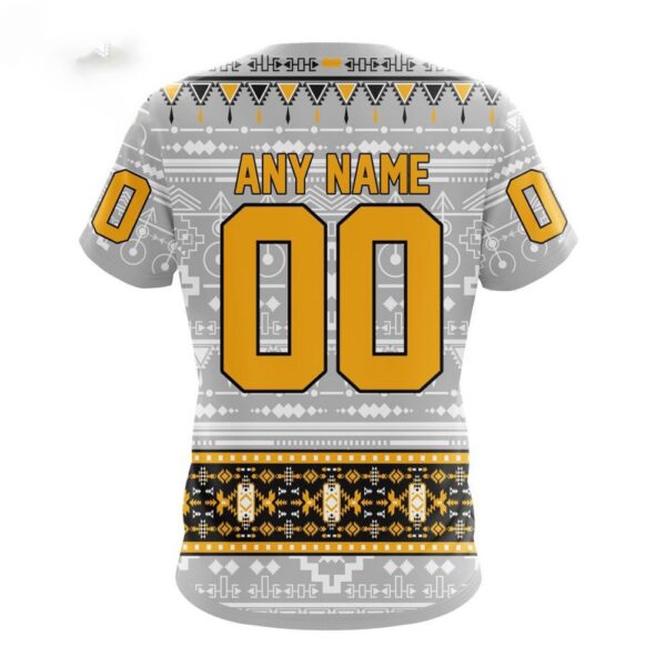 Customized NHL Boston Bruins T-Shirt Special Native Design T-Shirt