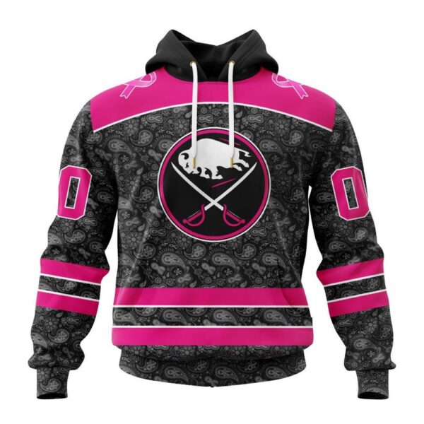 Customized NHL Buffalo Sabres Hoodie Special Pink In The Rink Fight Breast Cancer Hoodie