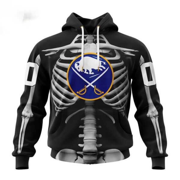 Customized NHL Buffalo Sabres Hoodie Special Skeleton Costume For Halloween Hoodie