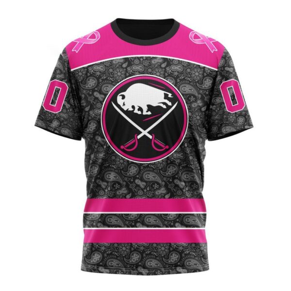 Customized NHL Buffalo Sabres T-Shirt Special Pink In The Rink Fight Breast Cancer T-Shirt
