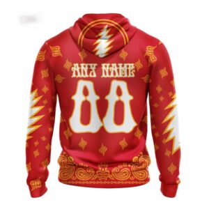 Customized NHL Calgary Flames Hoodie Special Grateful Dead Design Hoodie 2