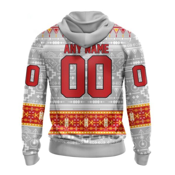 Customized NHL Calgary Flames Hoodie Special Native Design Hoodie