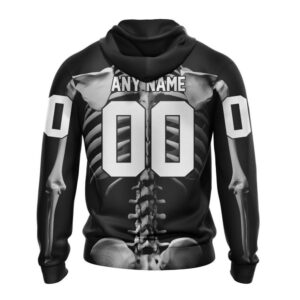 Customized NHL Calgary Flames Hoodie Special Skeleton Costume For Halloween Hoodie 2