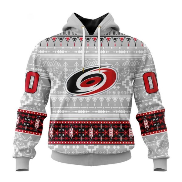 Customized NHL Carolina Hurricanes Hoodie Special Native Design Hoodie