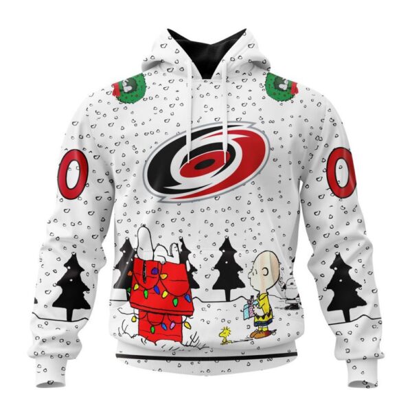 Customized NHL Carolina Hurricanes Hoodie Special Peanuts Design Hoodie