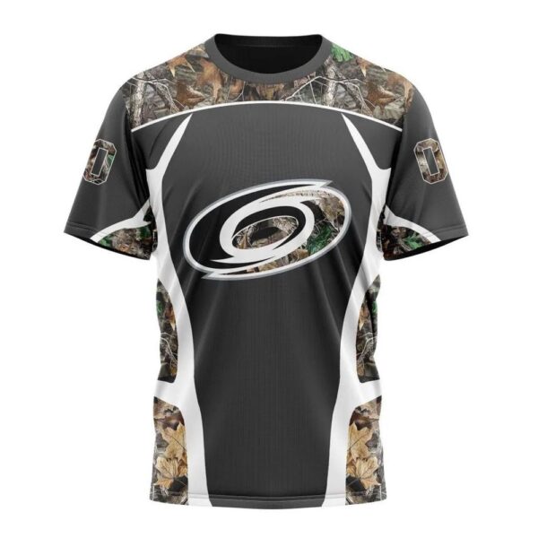 Customized NHL Carolina Hurricanes T-Shirt Special Camo Hunting Design T-Shirt