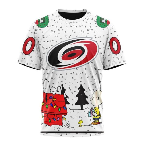 Customized NHL Carolina Hurricanes T-Shirt Special Peanuts Design T-Shirt