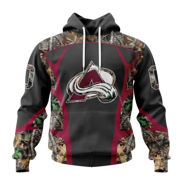 Customized NHL Colorado Avalanche Hoodie Special Camo Hunting Design Hoodie