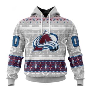 Customized NHL Colorado Avalanche Hoodie Special Native Design Hoodie 1