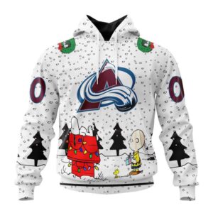 Customized NHL Colorado Avalanche Hoodie Special Peanuts Design Hoodie 1