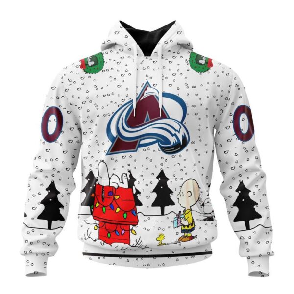 Customized NHL Colorado Avalanche Hoodie Special Peanuts Design Hoodie