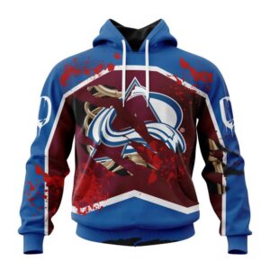 Customized NHL Colorado Avalanche Hoodie Specialized Design Jersey With Your Ribs For Halloween Hoodie 1