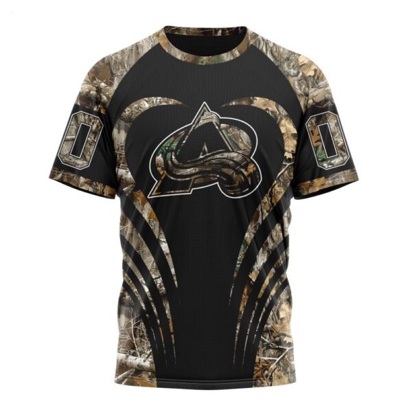 Customized NHL Colorado Avalanche T-Shirt Special Camo Hunting T-Shirt