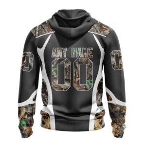 Customized NHL Columbus Blue Jackets Hoodie Special Camo Hunting Design Hoodie 2