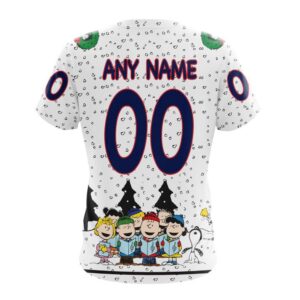 Customized NHL Columbus Blue Jackets T Shirt Special Peanuts Design T Shirt 2