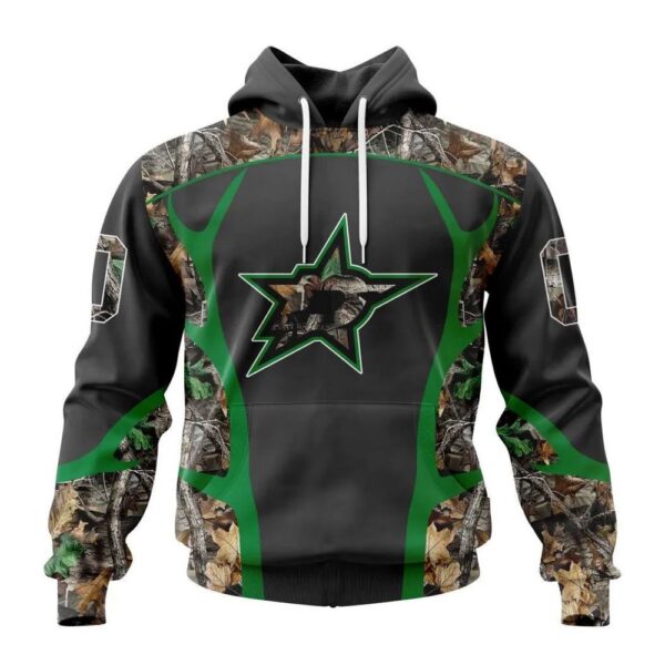 Customized NHL Dallas Stars Hoodie Special Camo Hunting Design Hoodie