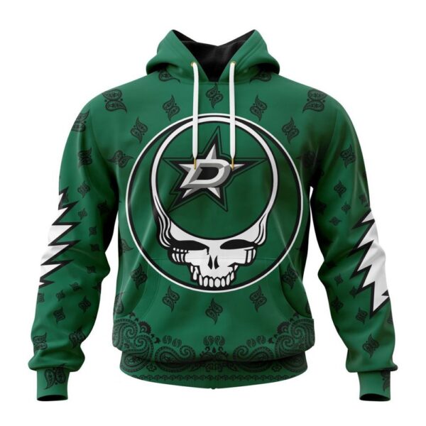 Customized NHL Dallas Stars Hoodie Special Grateful Dead Design Hoodie