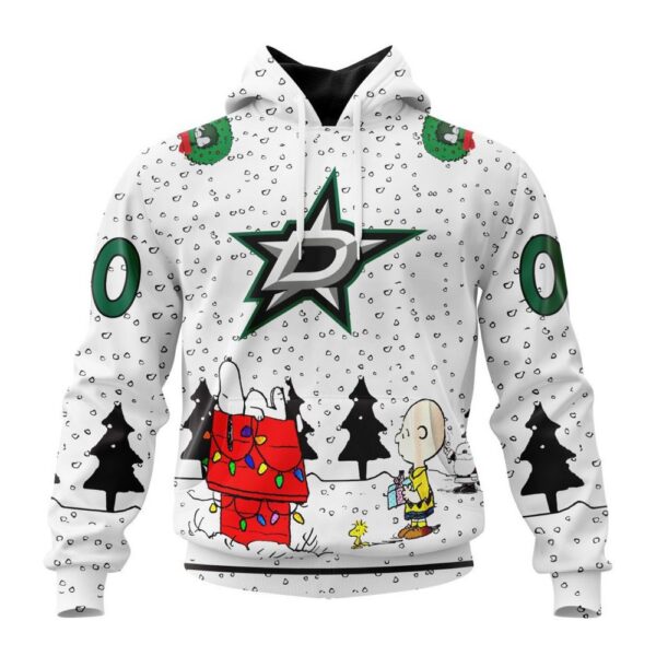 Customized NHL Dallas Stars Hoodie Special Peanuts Design Hoodie