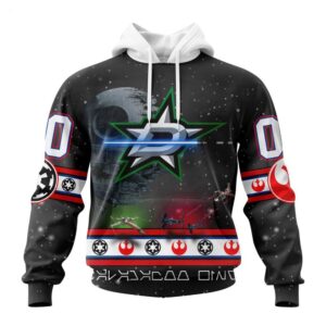 Customized NHL Dallas Stars Hoodie Special Star Wars Design Hoodie 1