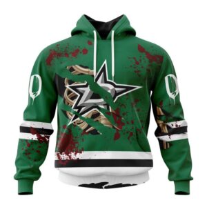 Customized NHL Dallas Stars Hoodie Specialized Design Jersey With Your Ribs For Halloween Hoodie 1