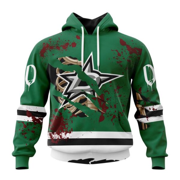 Customized NHL Dallas Stars Hoodie Specialized Design Jersey With Your Ribs For Halloween Hoodie