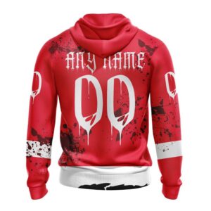 Customized NHL Detroit Red Wings Hoodie Specialized Design Jersey With Your Ribs For Halloween Hoodie 2