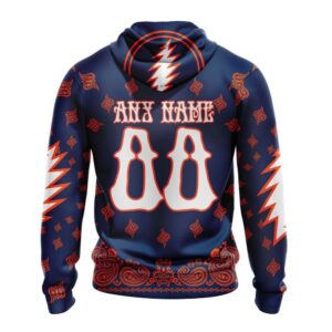 Customized NHL Edmonton Oilers Hoodie Special Grateful Dead Design Hoodie 2